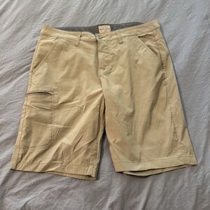 Weatherproof Vintage Khaki Cargo Shorts With Zip Pocket Men's Size 34